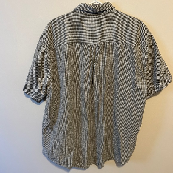 💜 2 for $30 / Cherokee Button Up Checkered White & Black - Picture 3 of 4